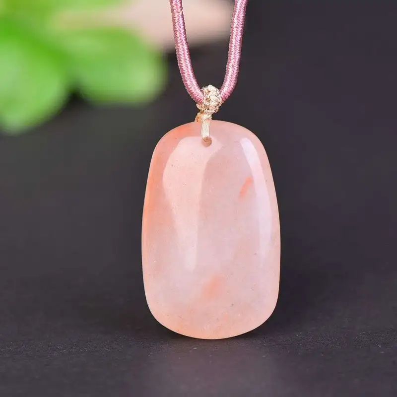 Gifts Golden Silk Jade Necklaces Unisex-11