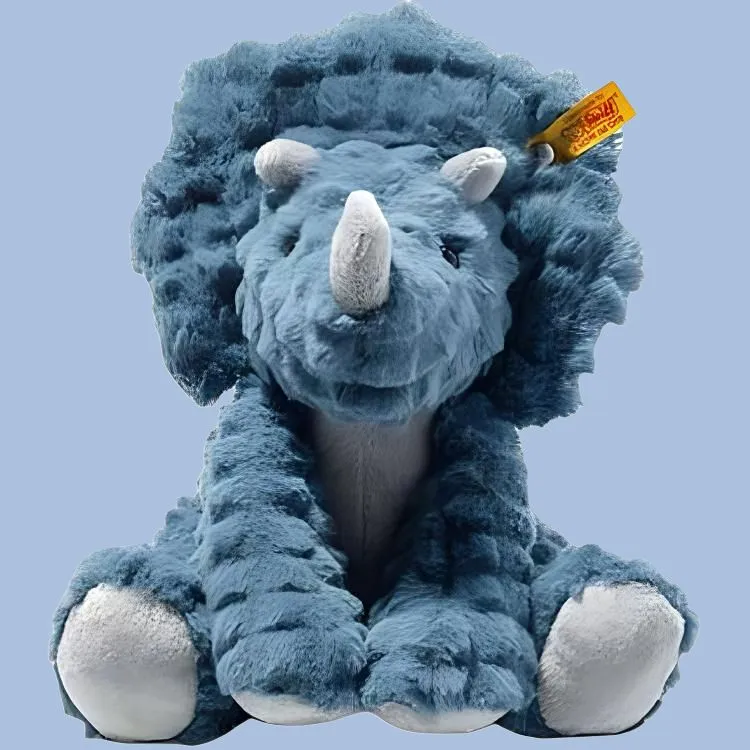 Steiff Dixie Triangle Dragon Blue Dolls Plush Doll 28cm High-2