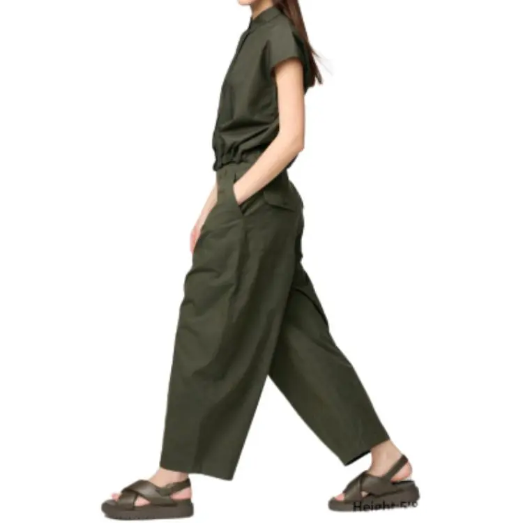 UNIQLO x Clare Waight Keller C Collection SS25 Casual Pants Women's Olive-3