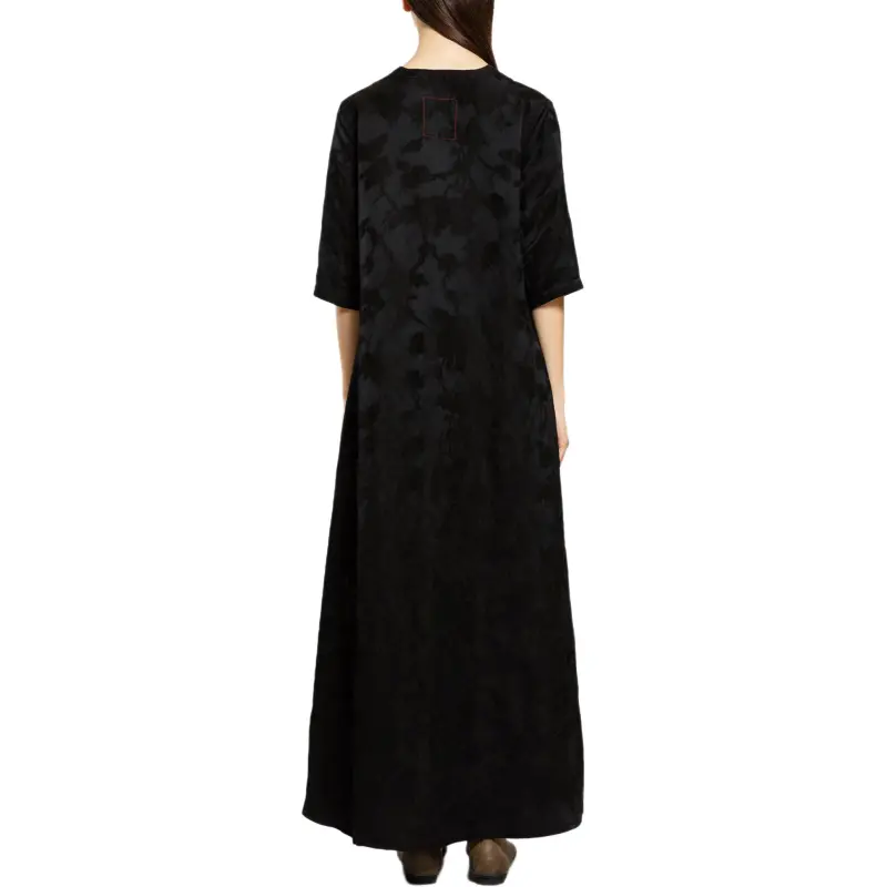 UMA WANG V Neck Midi Dress-1