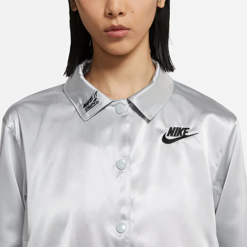 Nike Jackets Women's Silver-3