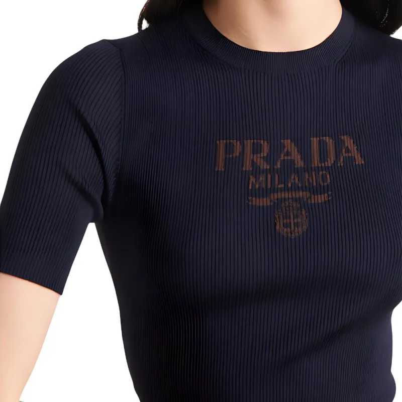 PRADA SS24 Regular T Shirt Women's Blue-4