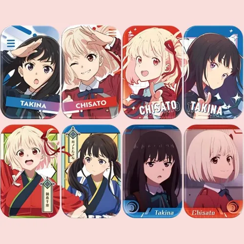 Animate Lycoris Recoil Rounded Corner Badge IP Merch