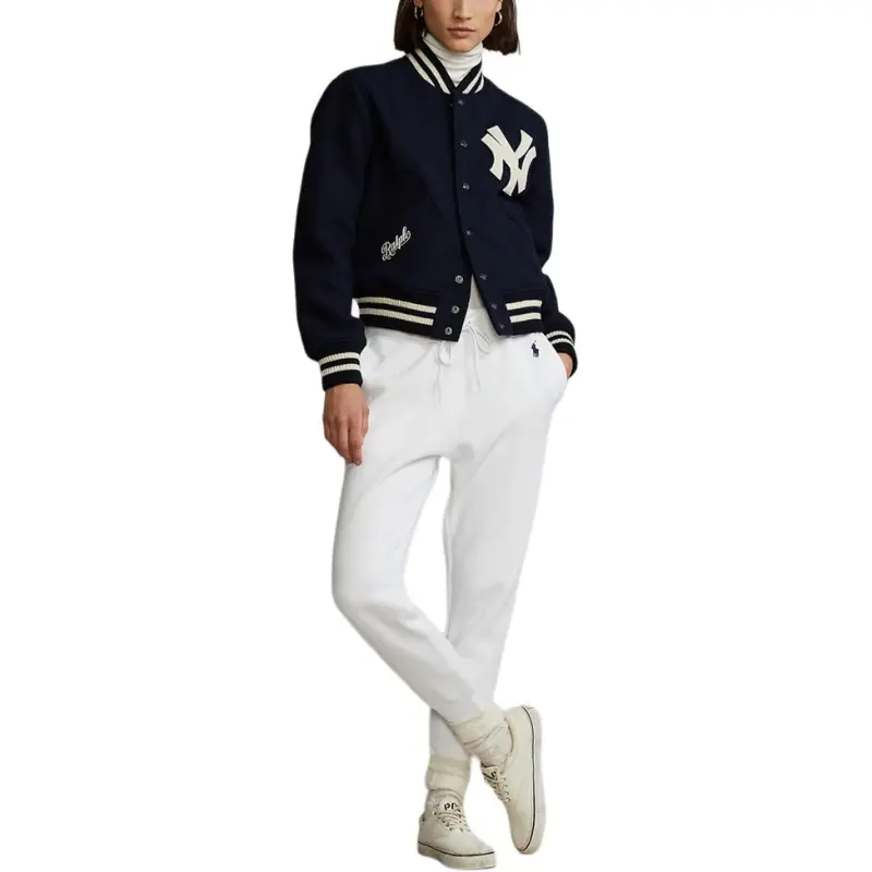 Polo Ralph Lauren SS22 Baseball Jacket Women's Marine Blue-1