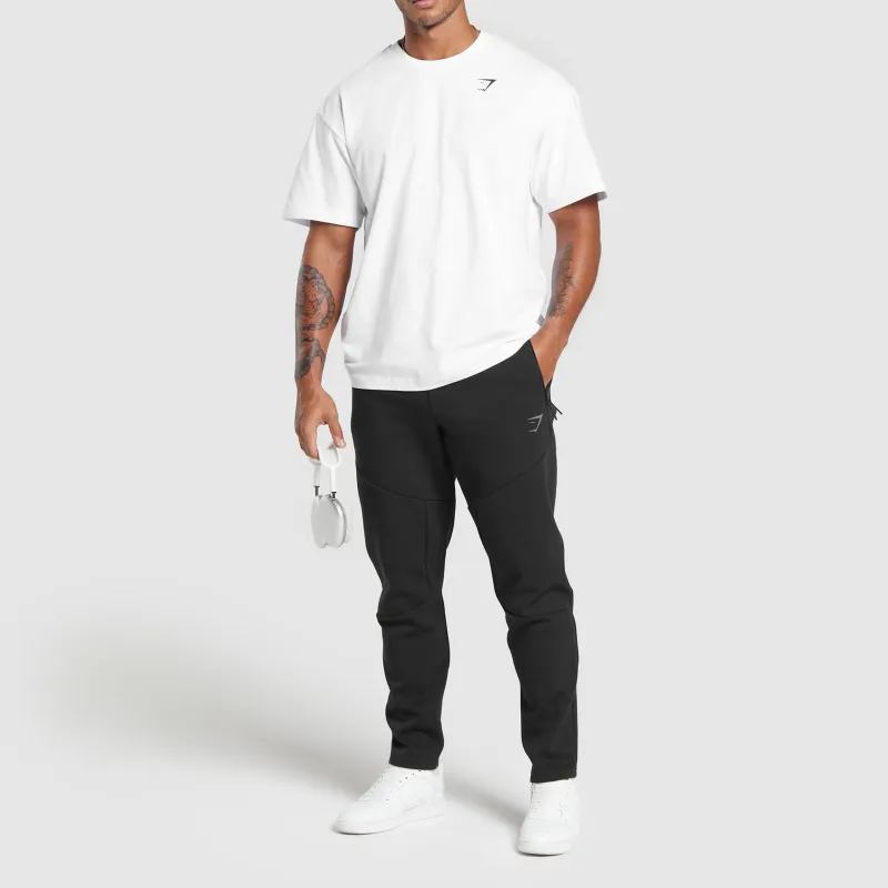 GYMSHARK INTERLOCK TECH Athletic Trousers Men's Black-2