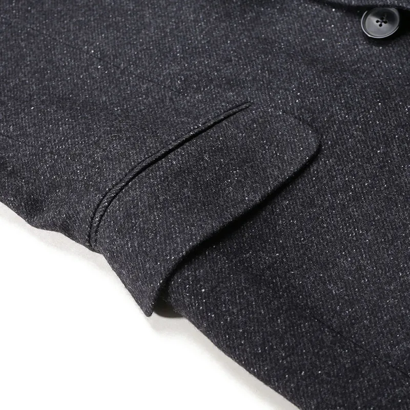 Zegna FW24 Coat Mid Length Men's Dark Gray-3