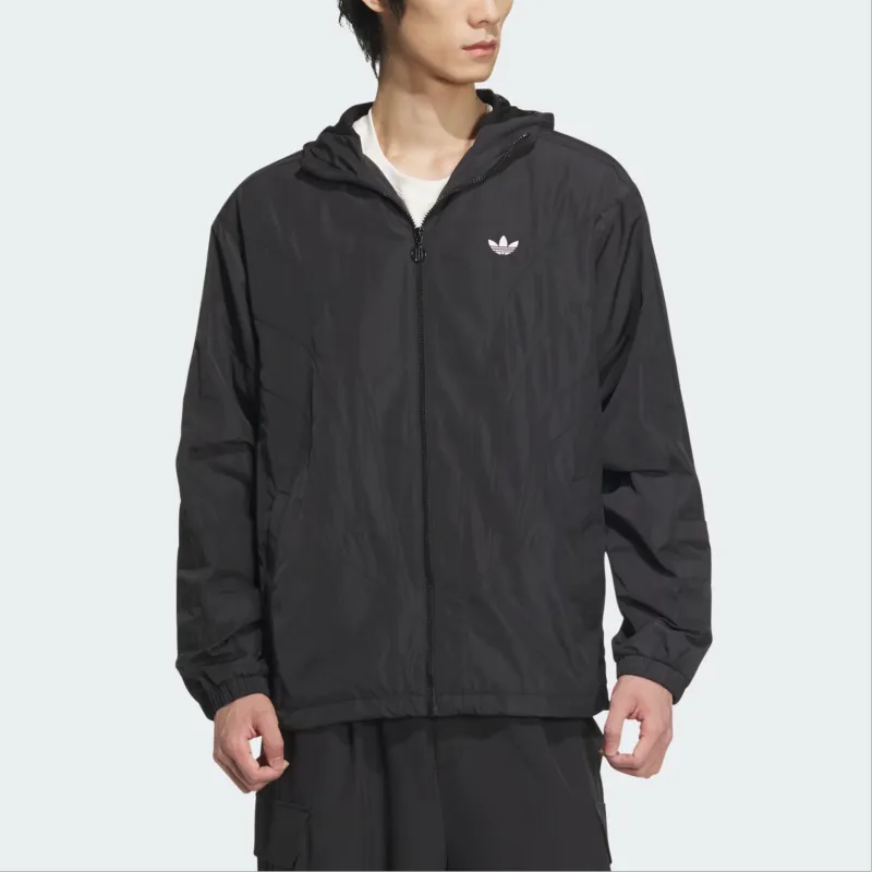 Adidas Originals ATLANTA WINDBREAKER Jackets Coats Men's Black-2