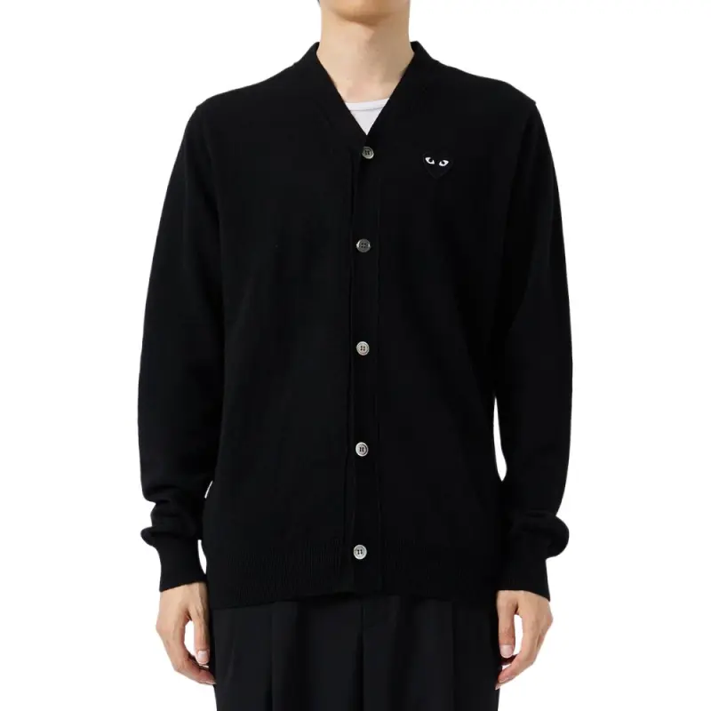 CDG Play SS24 Sweater Unisex Black-4