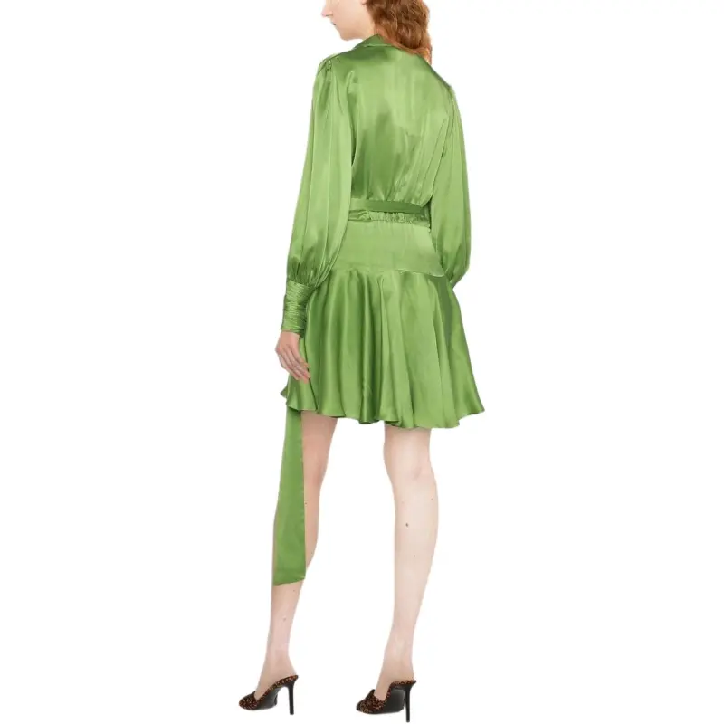 Zimmermann Long Sleeved Dress Women's Green-3