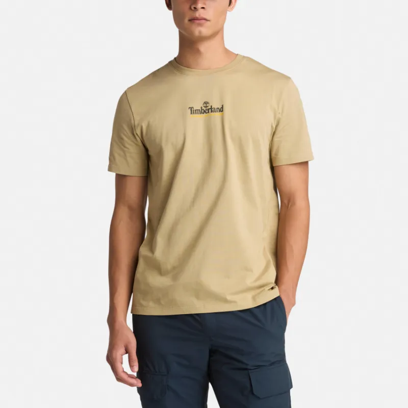 Timberland T Shirt Men's Liquorice Yellow-2