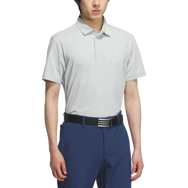 Adidas SS25 Polo Shirt Men's Miracle Silver-3