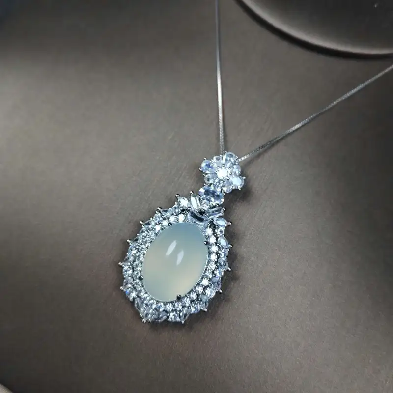 Grace Chalcedony Necklaces Women's-1