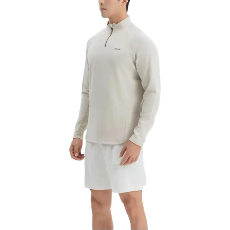 DECATHLON ARTENGO T Shirt Men's Light White Lime Gray-4