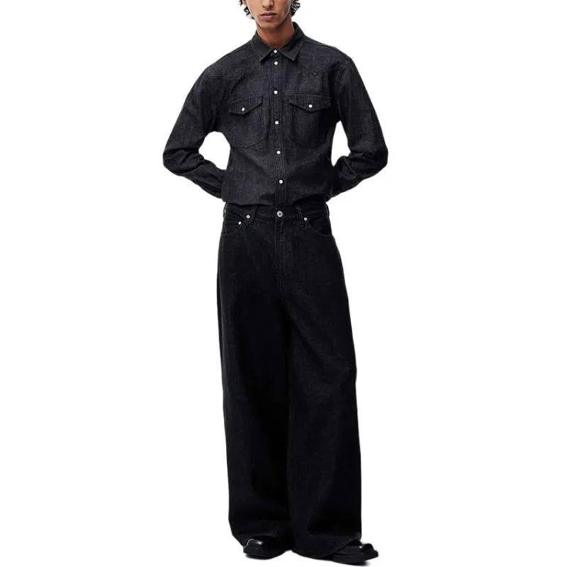 H&M Shirts Men Dark Gray-2