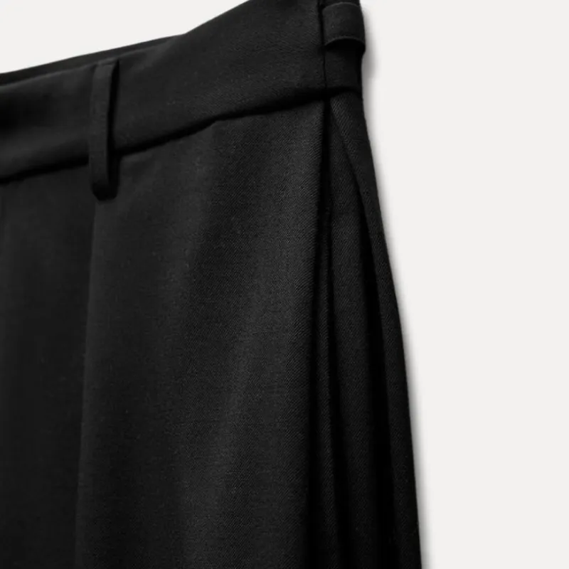 ZARA AO YES Collaboration Suit Trousers Men Black-4