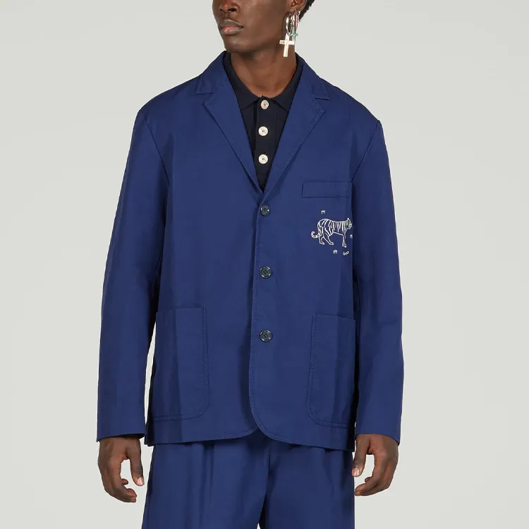 GUCCI SS24 Business Suits Coats Men's Blue-1