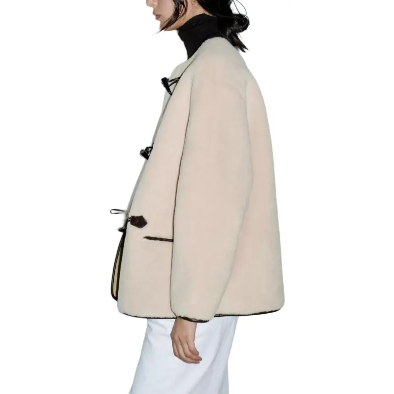 ZARA Coats Women's Natural Color-2
