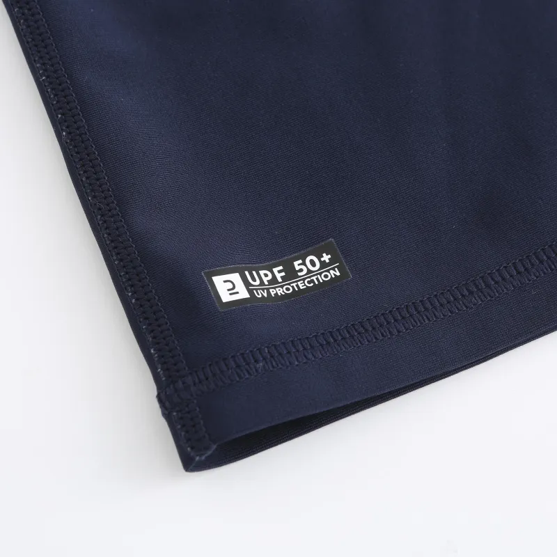 DECATHLON Breathable Quick Dry Water Resistant Sun Protection Clothing Men's Dark Blue Patchwork-1