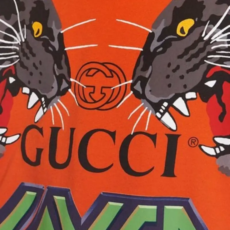 GUCCI FW18 T-Shirt Men's Orange-4