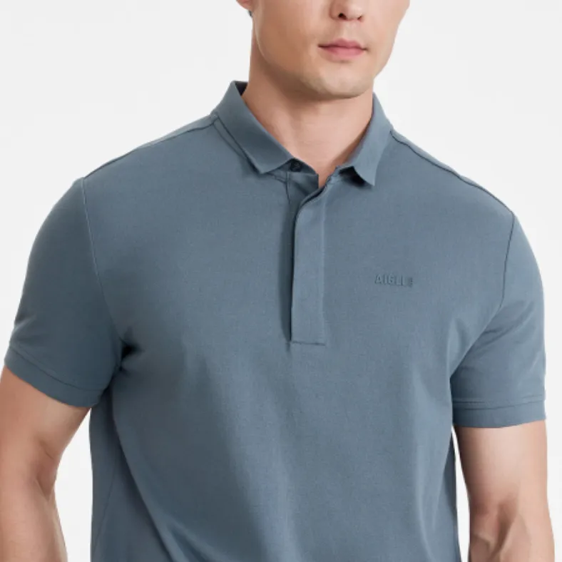 AIGLE Polo Shirt Men's Charcoal Gray-2