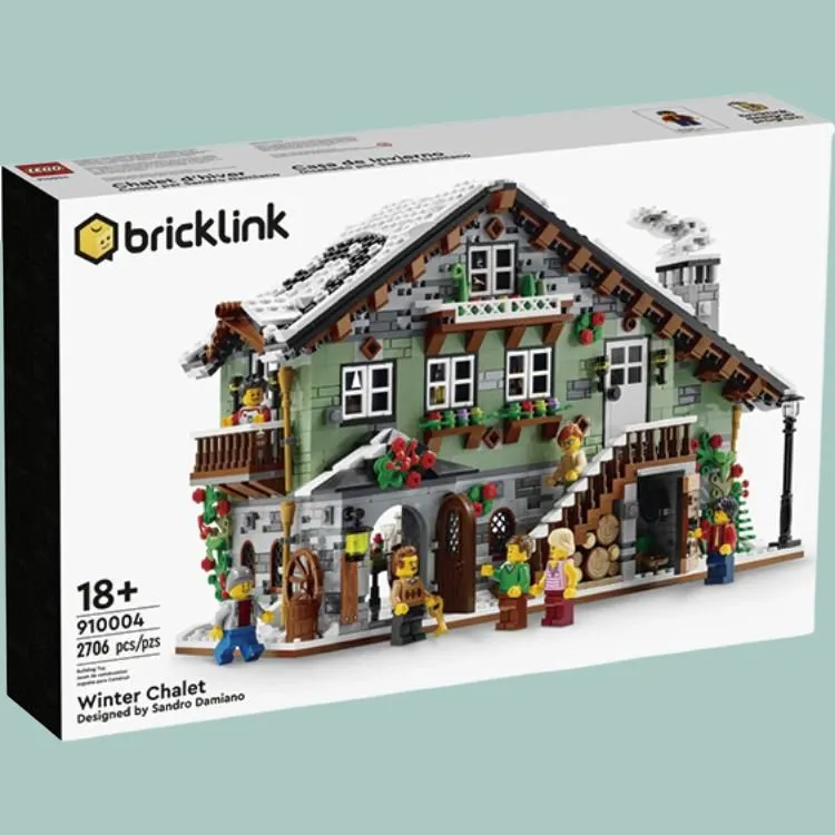 LEGO Bricklink Winter Mountain Cabin Building Blocks 2706pcs 910004-3