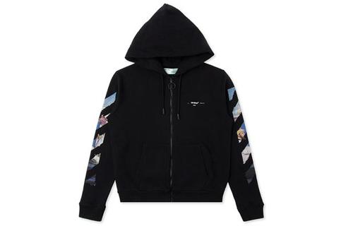 OFF-WHITE Diag Multicolour Zipped Hoodie - POIZON