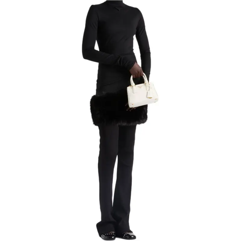 PRADA Long Sleeved Stretched Jersey Dress-1