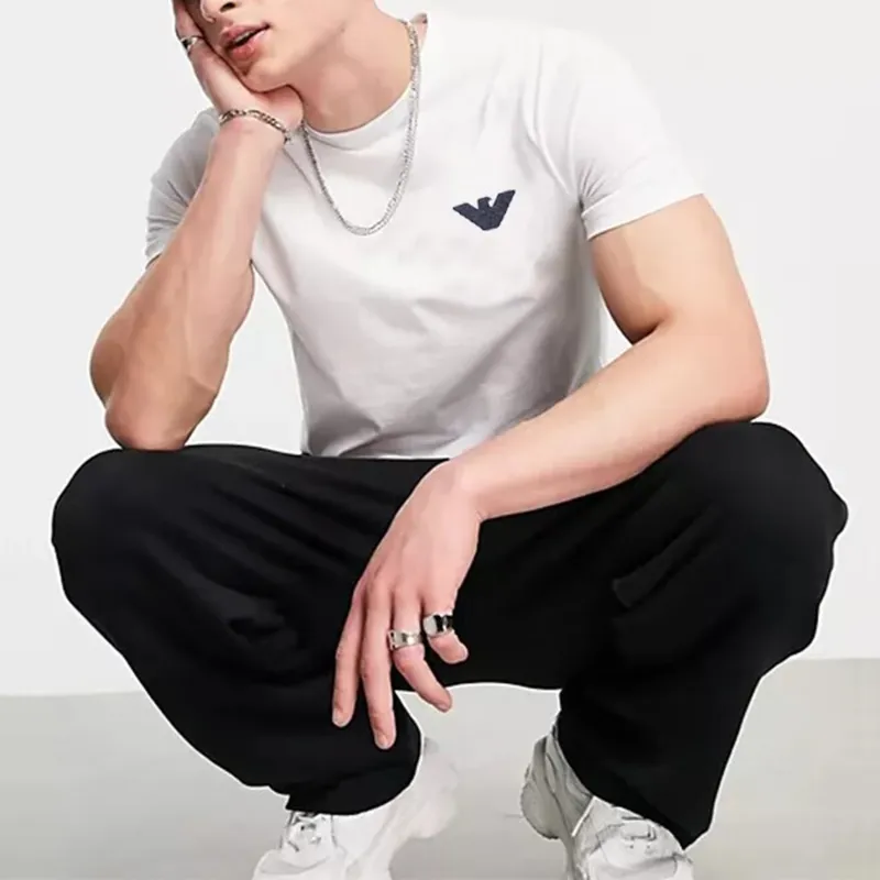 EMPORIO ARMANI SS23 Regular T Shirt Men's White-3