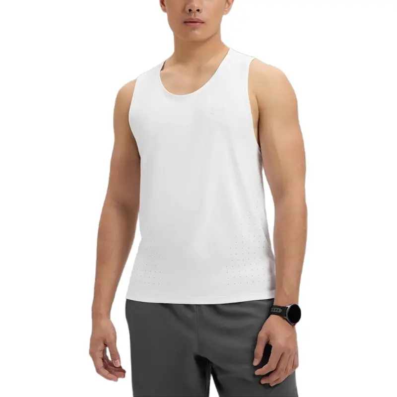 Under Armour Launch EliteIso Chill Tank Top Men's White-2