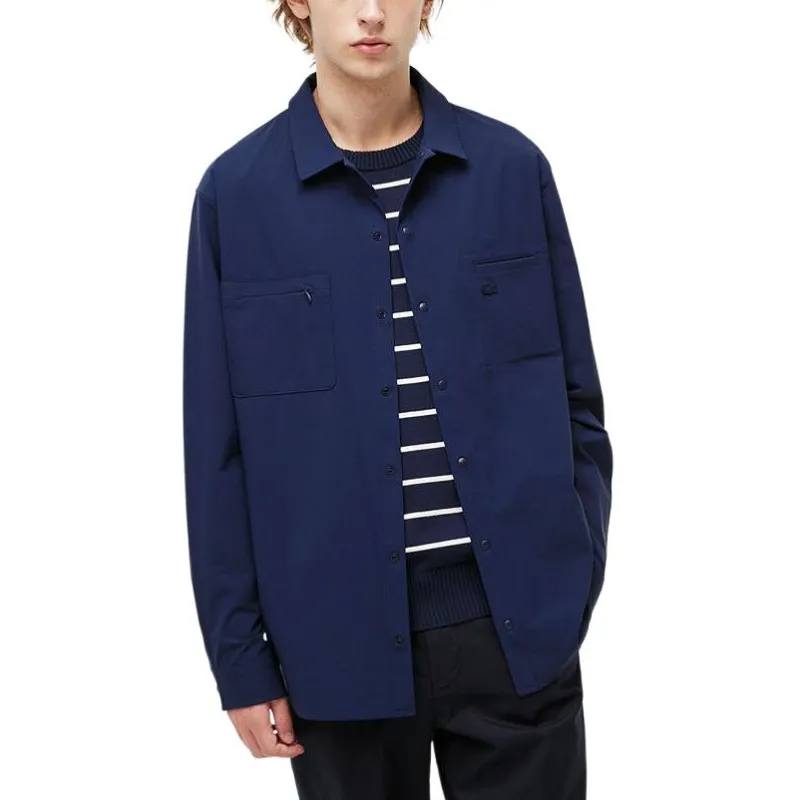 LACOSTE Shirts Men Navy Blue-2