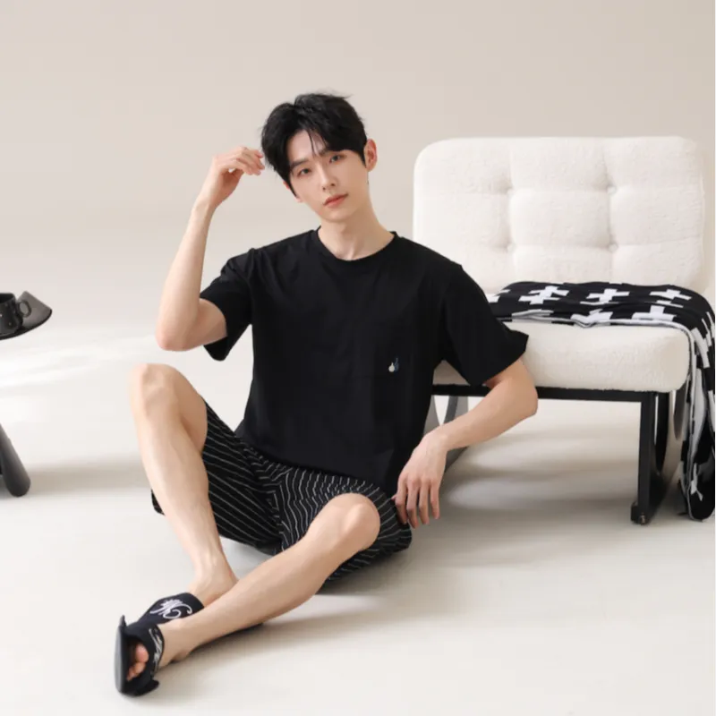 HUADAOJI Men Pajama Sets-5