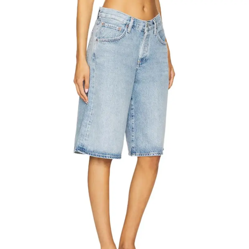 AGOLDE Denim Shorts Women's Blue-2