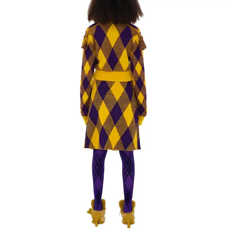 Burberry Argyle Wool Skirt 'Pear'-3