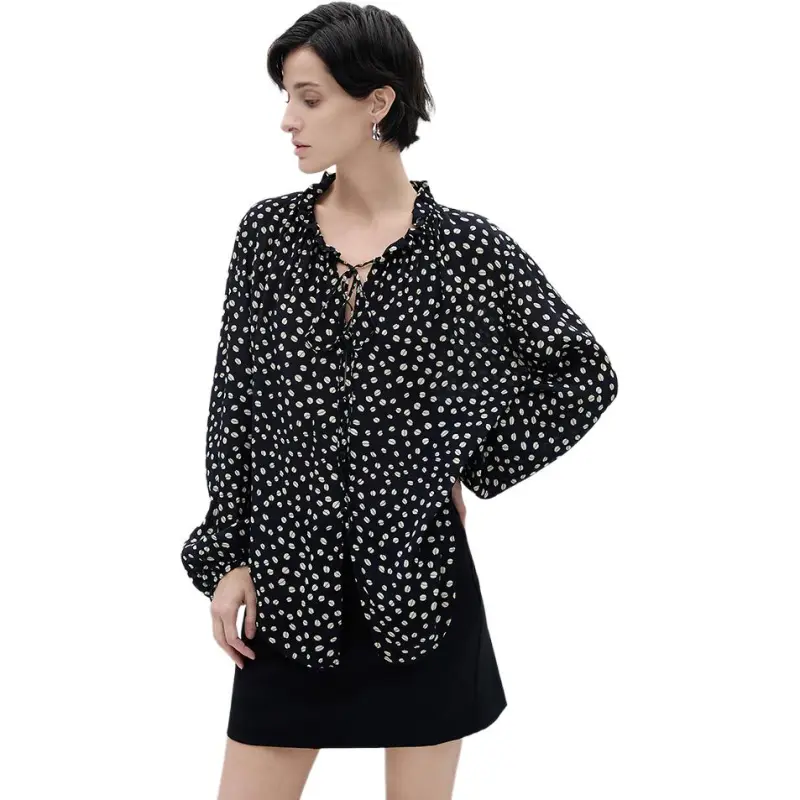 NAWEI Shirts Women's Black-4