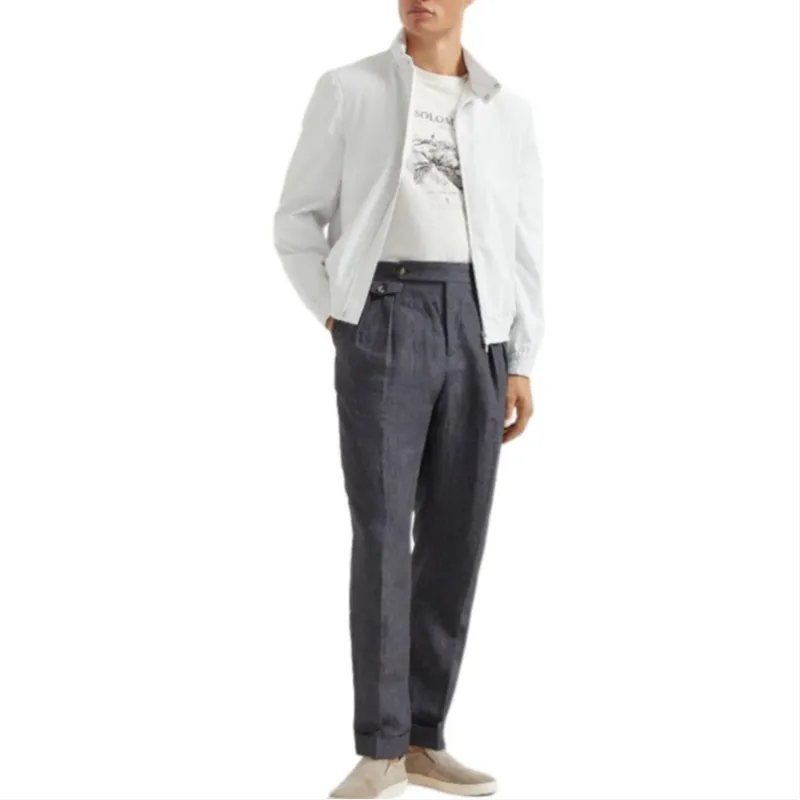 Brunello Cucinelli High Neck Zip Up Bomber Jacket-1