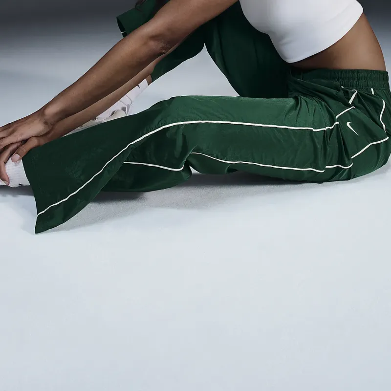 Nike Windrunner Knitted Sports Pants Women's Canyon Green/Sail-3