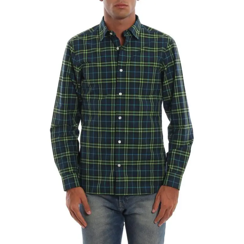 Burberry Shirts Men Green-2