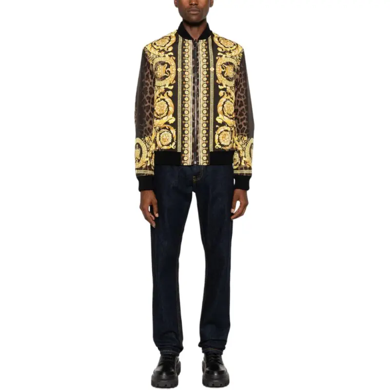 VERSACE Wild Barocco Reversible Bomber Jacket-4