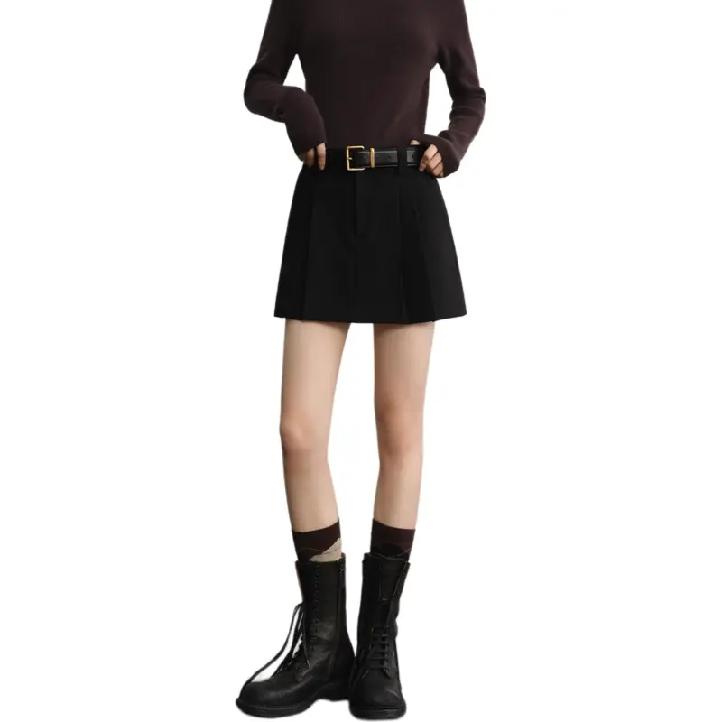 Orange Desire Casual Short Skirts Women's Elegant Black-2