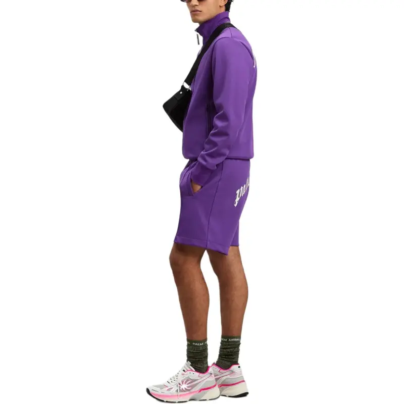 PALM ANGELS Curved Logo Printed Track Jacket-3