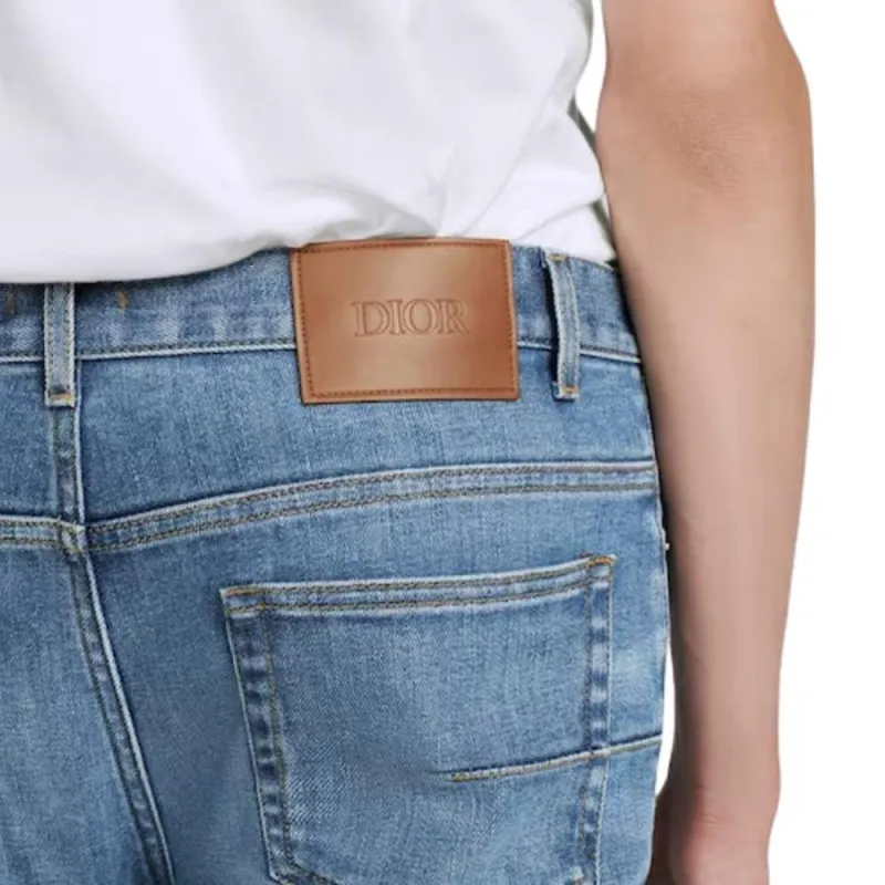 DIOR Jeans Men Blue-9