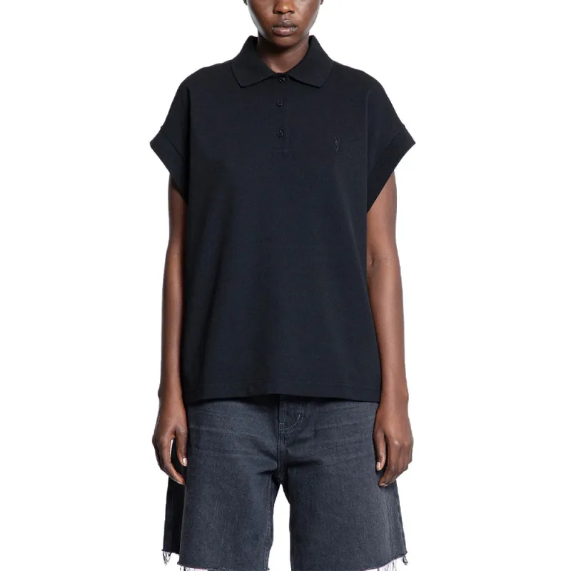 SAINT LAURENT Cassandre Polo Top-2