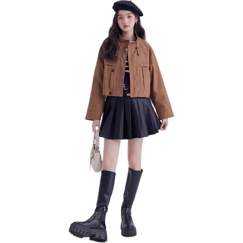 DEAR DEER PUFF Jackets Coats Women's Brown-3