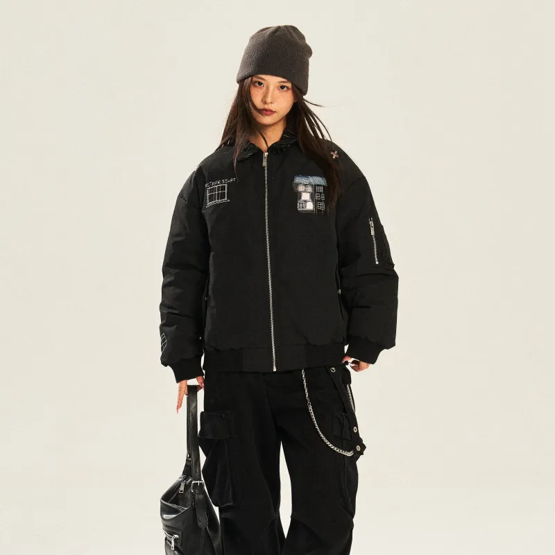 NSTNEW START Puffer Jacket Unisex Black-5