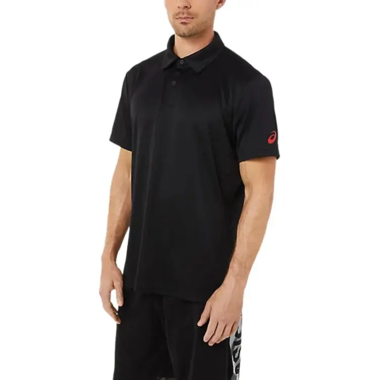 Asics Polo Shirts Men Black-2
