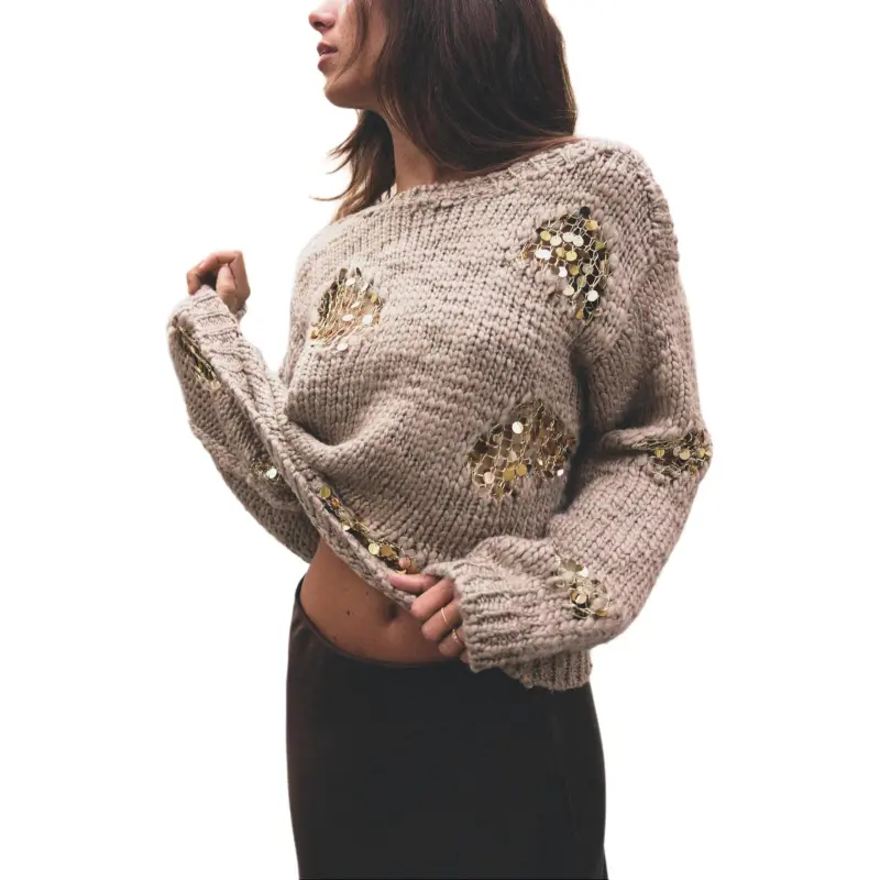 ZARA Knitwear Women's Mink Color-4
