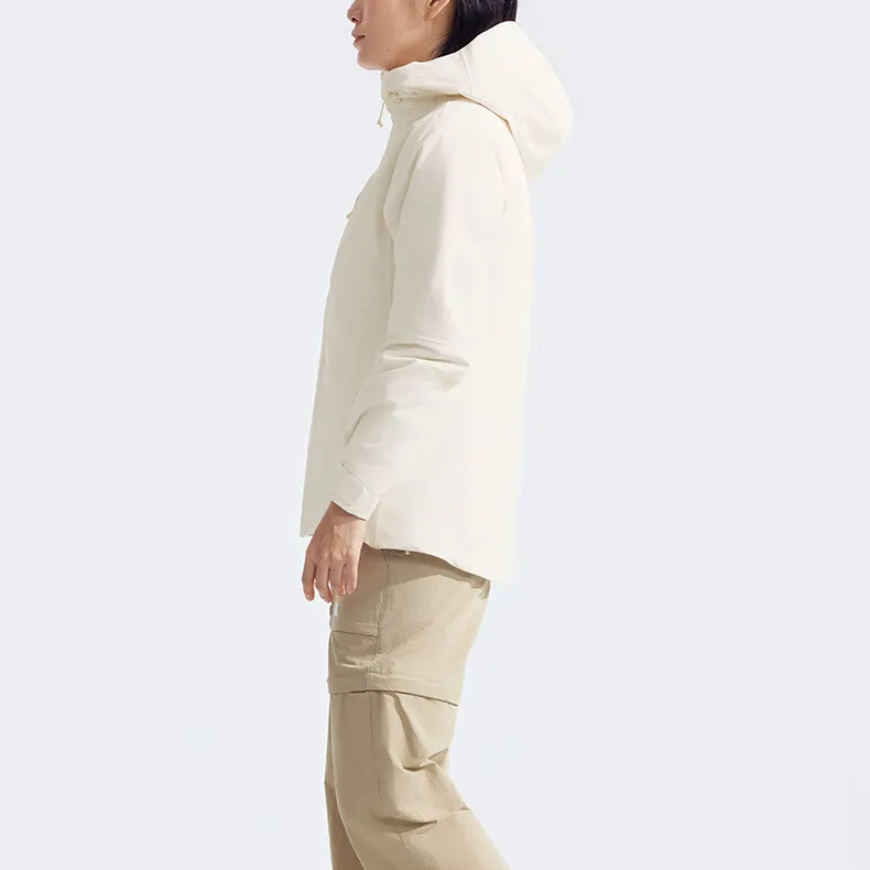 THE NORTH FACE City Outdoor Collection Waterproof And Windproof To Keep Warm Windbreaker Jacket Women's White-4