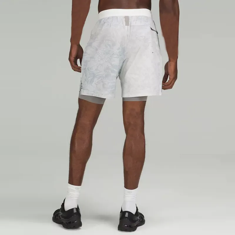Lululemon License To Train Collection Sports Shorts Men Gradient White Multicolor-3