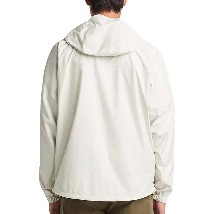 Timberland Outdoor Hiking Waterproof, Windproof, And Breathable Windbreaker Jacket Men's Ivory-3
