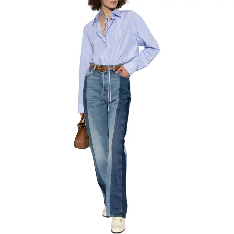 GUCCI SS25 Shirt Women's Light Blue-3